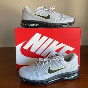 Nike Air Max 2017 Mens Wolf Grey Black Volt 849559-012